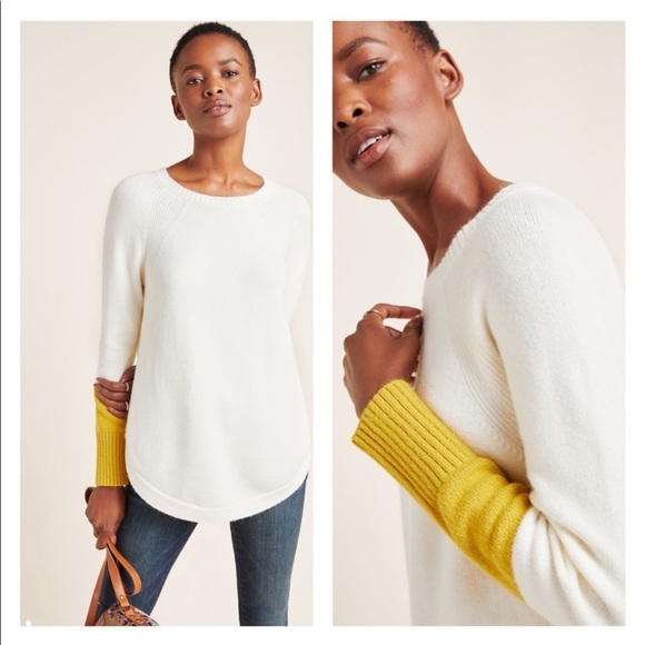 Anthropologie Rebekah Tunic Color Block Sweater - Picture 2 of 5